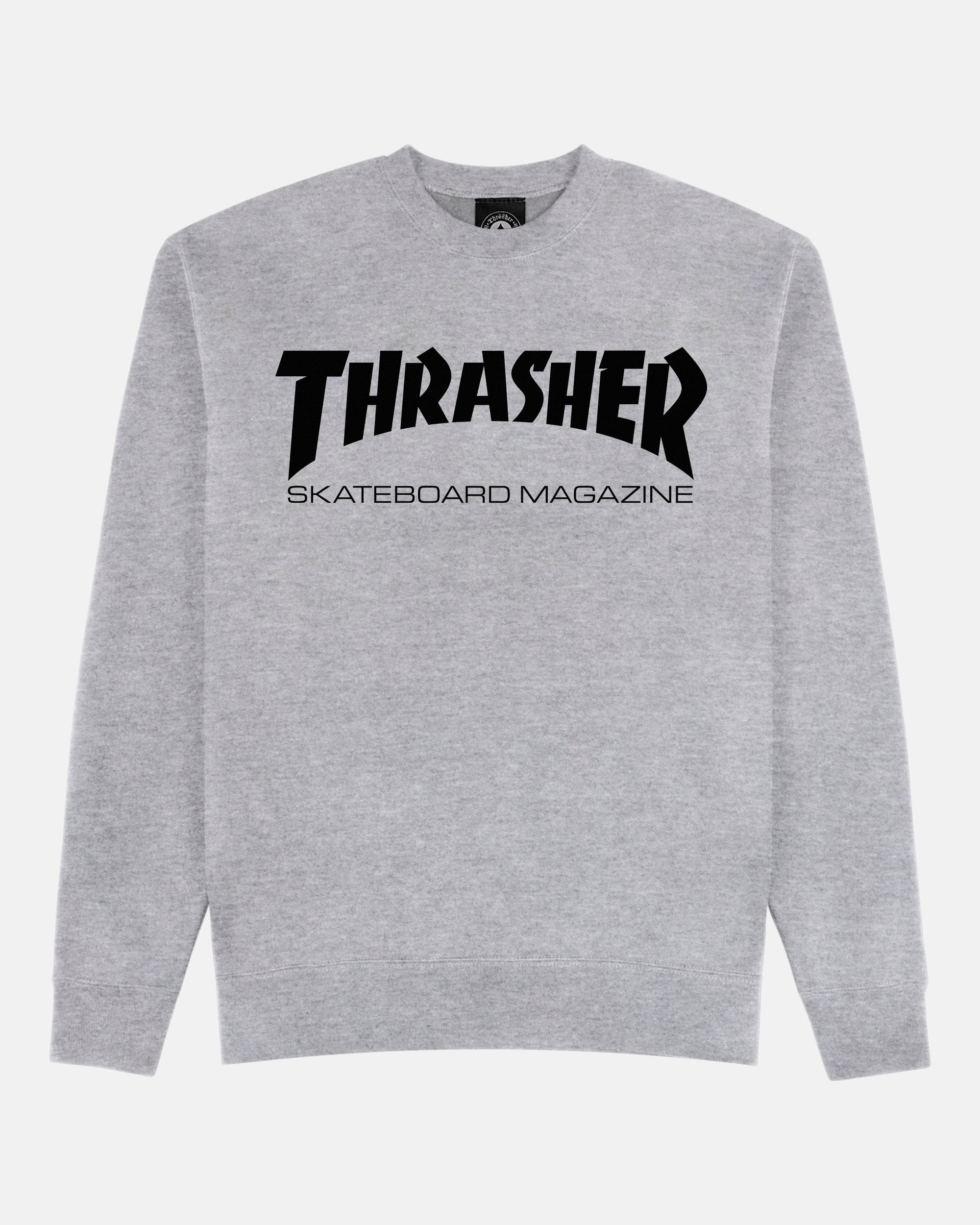 Thrasher Skate Mag felpa girocollo grigia misto cotone