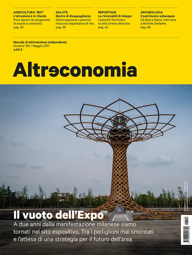 Altreconomia 193 Il vuoto dell'Expo rivista copia singola