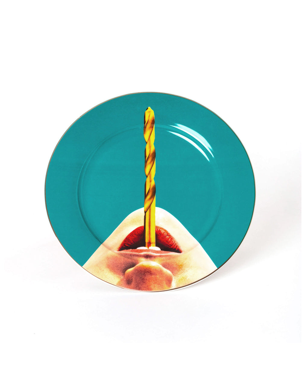 TOILETPAPER Gold Border piatto porcellana Trumpets 27 cm