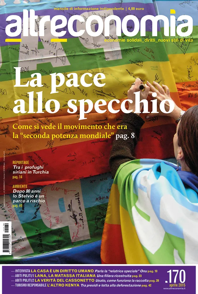 Altreconomia 170 La pace allo specchio rivista PDF pacifismo