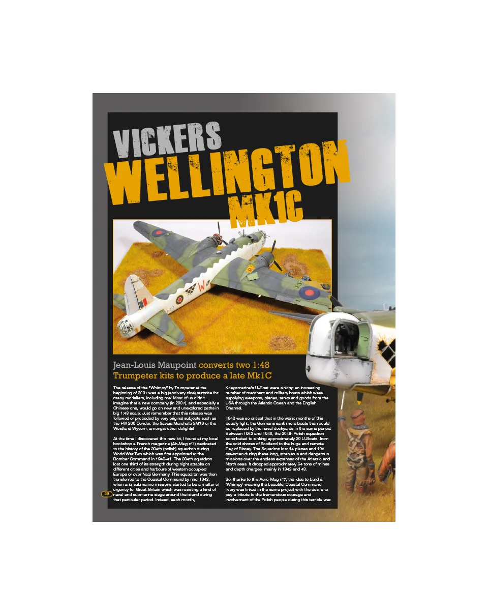 AFV Modeller AIR46 Vickers Wellington Mk1C articolo PDF