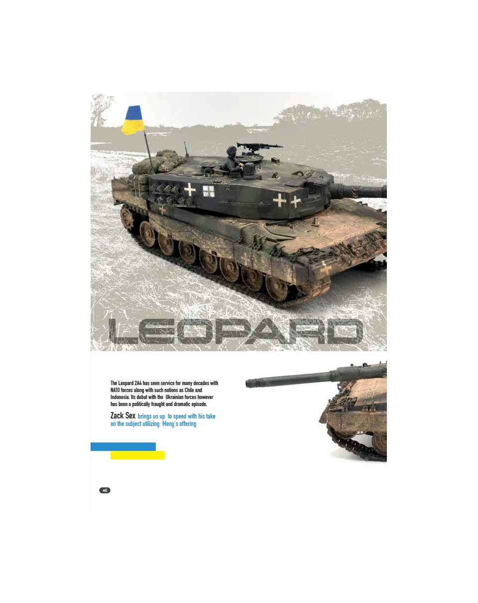 AFV Modeller AFV134 numero pdf Leopard 2A4 ucraino copia singola