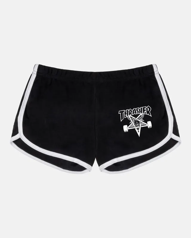 Thrasher Skategoat shorts donna neri cotone night