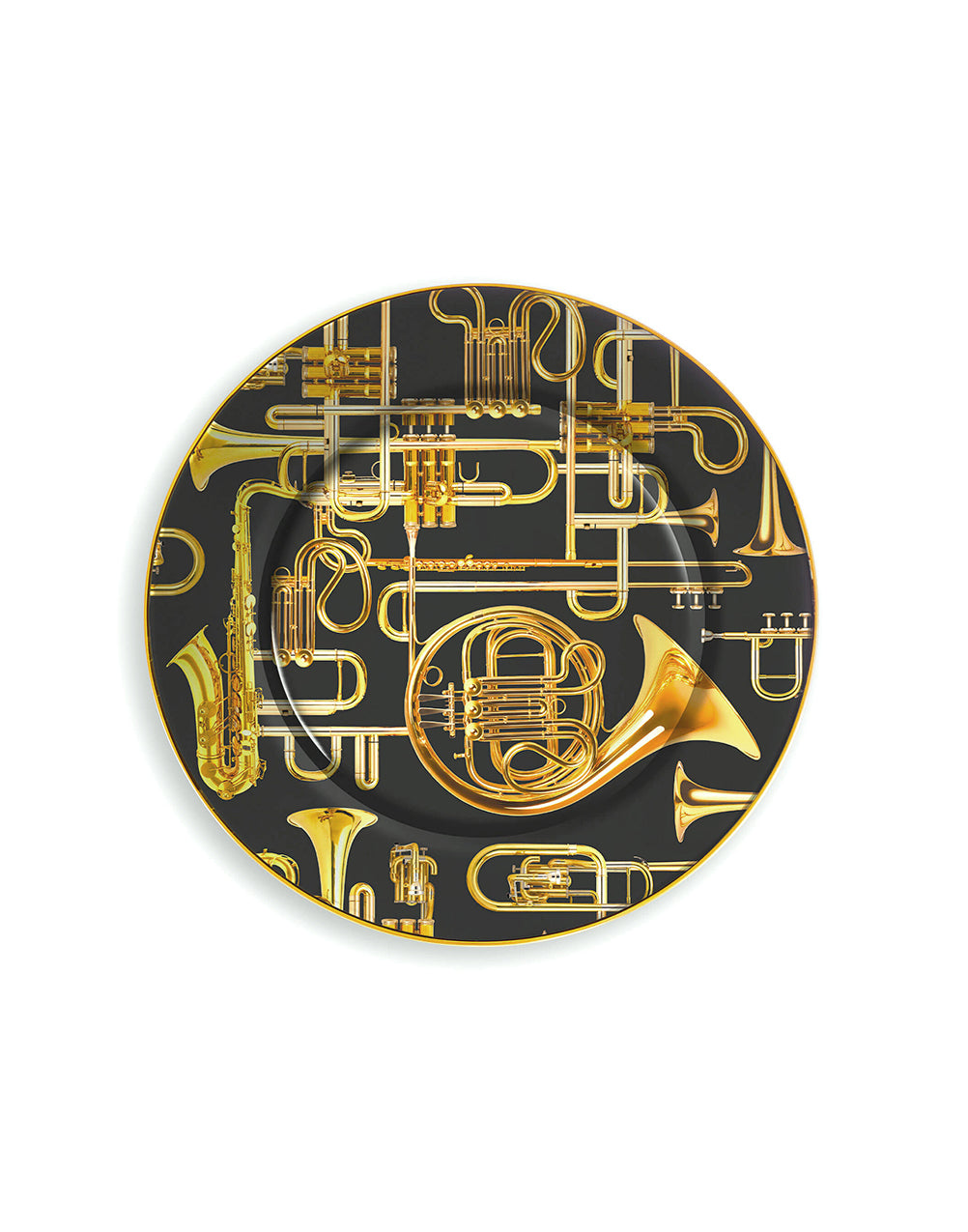 TOILETPAPER Gold Border piatto porcellana Trumpets 27 cm