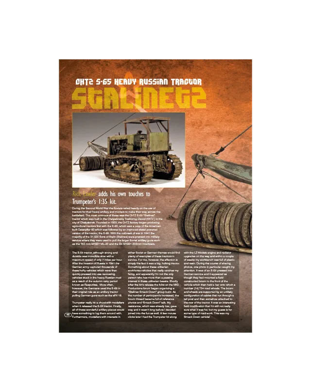 AFV Modeller AFV71 Stalinets ChTZ-65 articolo PDF trattore