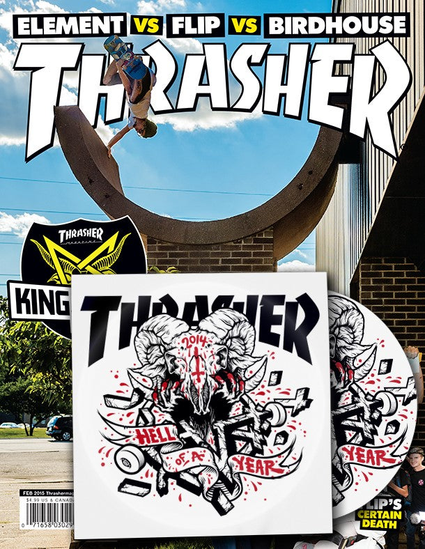 Thrasher Febbraio 2015 Rivista copia singola con DVD