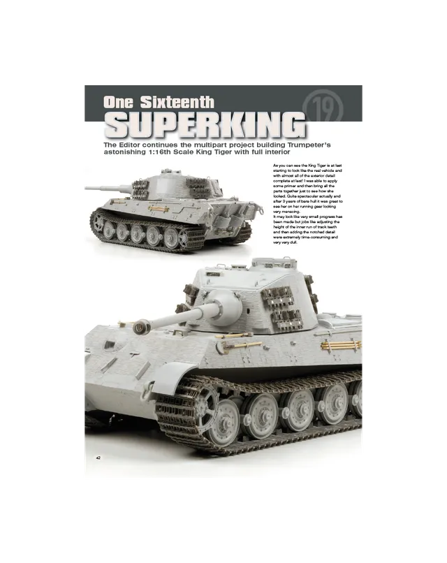 AFV Modeller AFV63 One Sixteenth Superking 19 articolo PDF copia singola