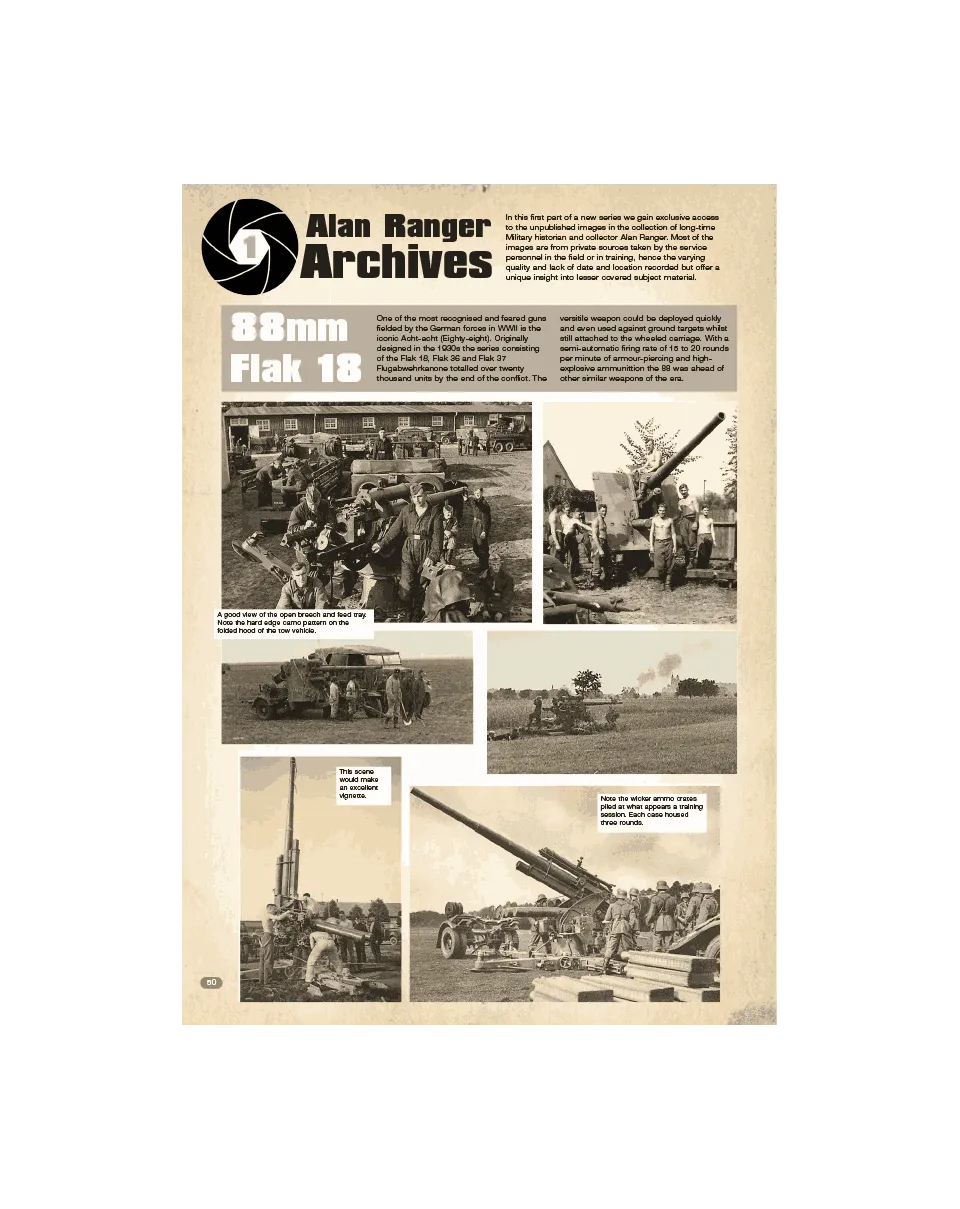 AFV Modeller AFV 137 articolo PDF 88mm FlaK 18 archivio