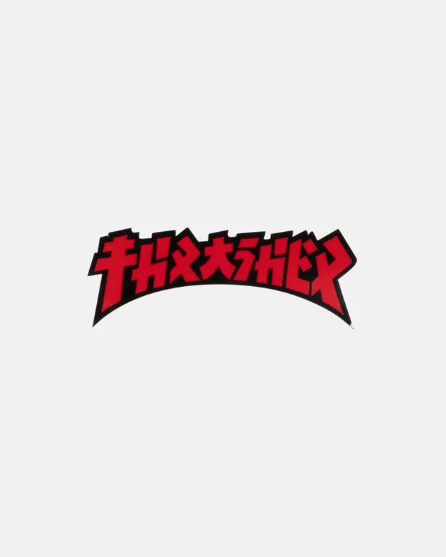 Thrasher Godzilla adesivo die-cut nero 10 x 3,8 cm