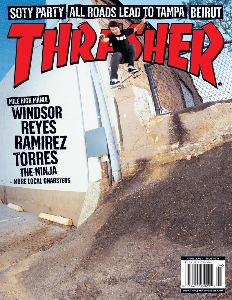 Thrasher Magazine Aprile 2008 rivista copia singola