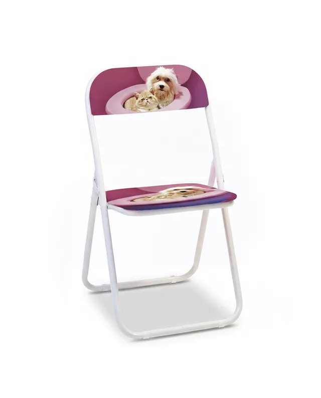 TOILETPAPER Pets sedia pieghevole Polycats metallo PVC