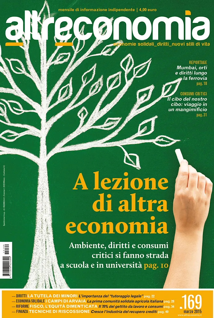 Altreconomia 169 A lezione rivista copia singola scuola