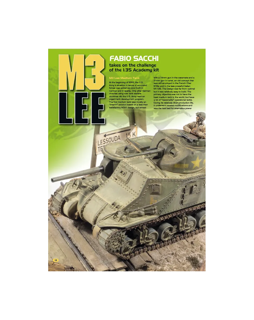 AFV Modeller AFV82 M3 Lee rivista copia singola americani