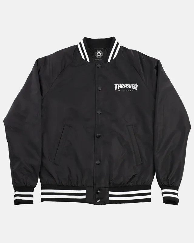Thrasher Mag Logo giacca bomber nera nylon