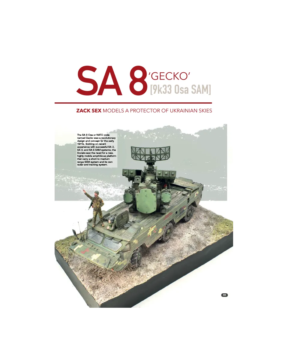 AFV Modeller AFV145 SA-8 Gecko articolo PDF copia singola missili