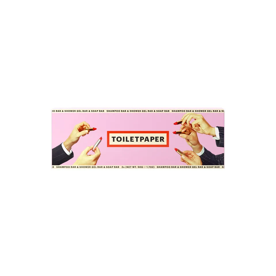 TOILETPAPER Solid Cosmetics Kit set 3 pezzi solidi