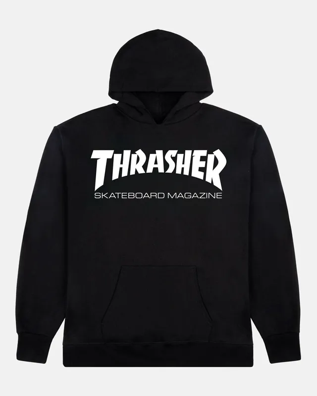 Thrasher Skate Mag Youth Hoodie felpa nera ragazzo