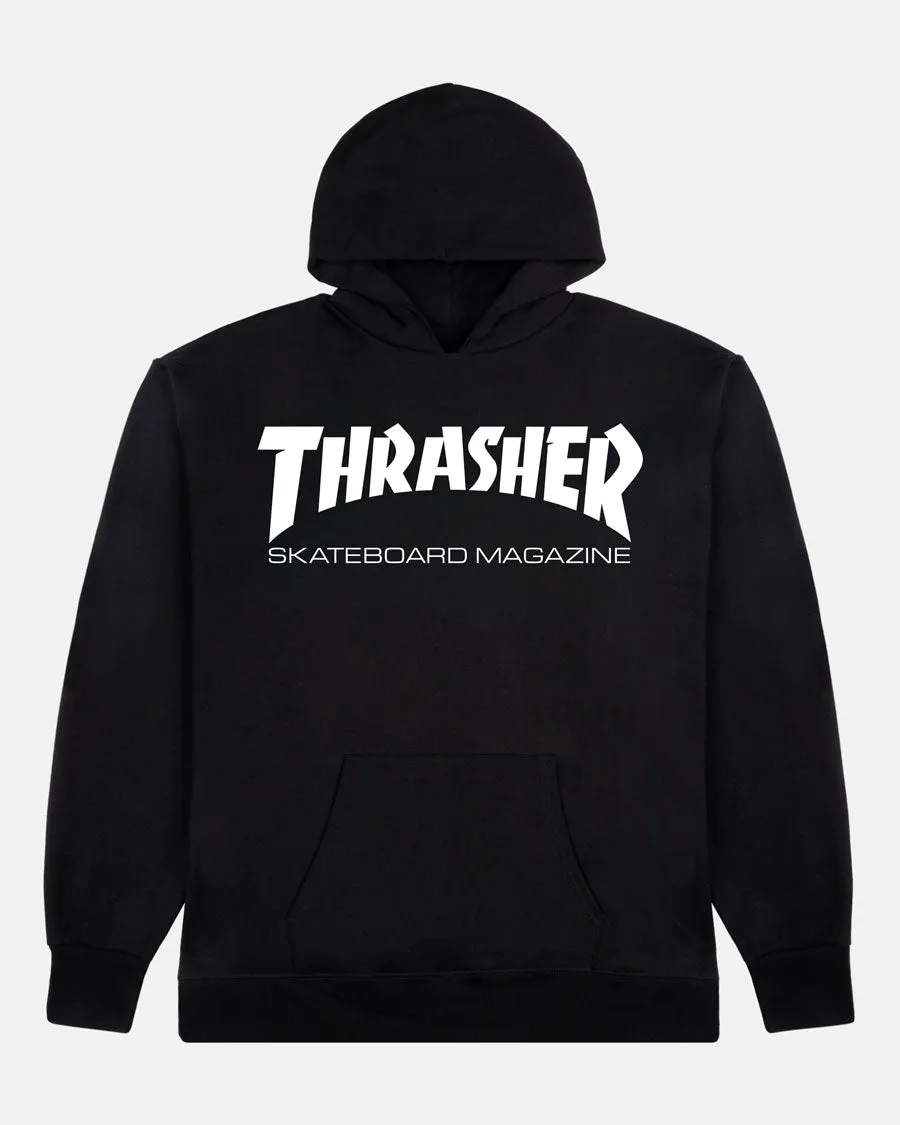 Thrasher Skate Mag Youth Hoodie felpa nera ragazzo