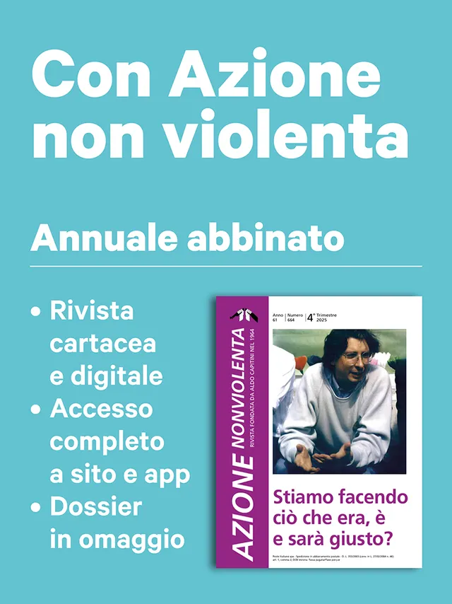 Altreconomia Annuale con Azione non violenta abbonamento
