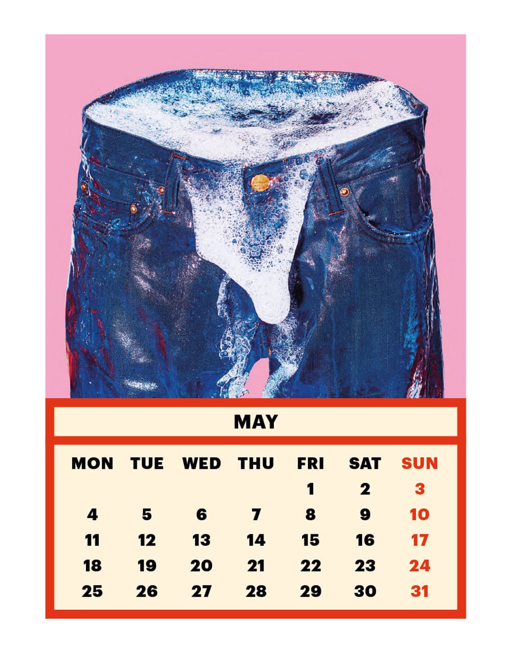 TOILETPAPER Calendar 2020 calendario parete 28x22