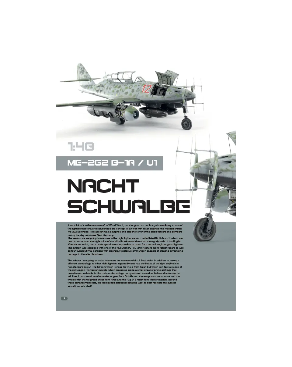 AFV Modeller AIR 88 articolo PDF Nacht Schwalbe copia singola