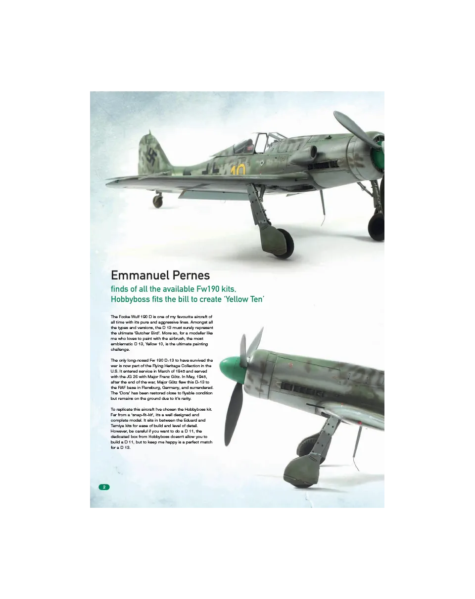 AFV Modeller AIR71 Fw190 D13 articolo PDF singolo