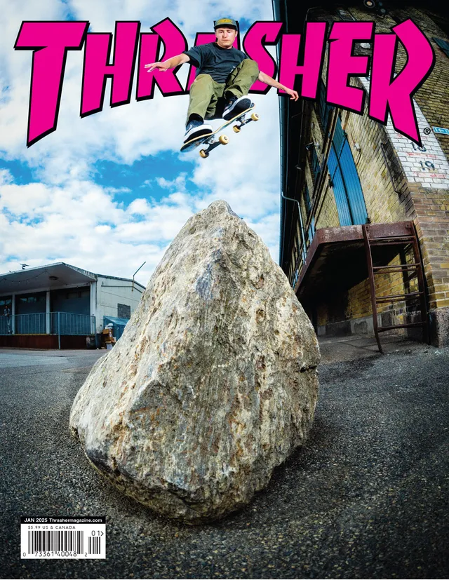 Thrasher Magazine gennaio 2025 rivista skate singola