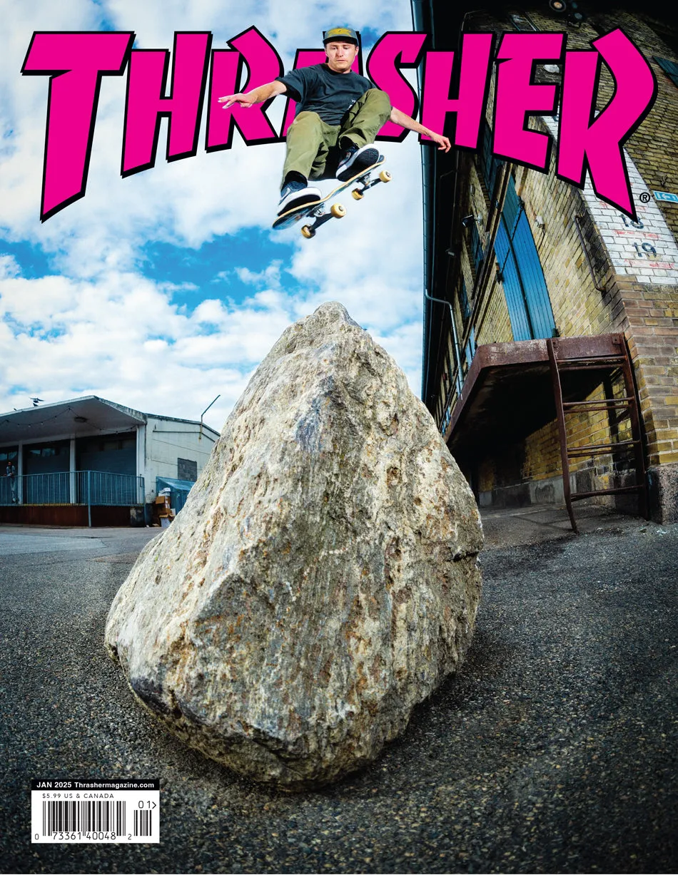 Thrasher Magazine gennaio 2025 rivista skate singola