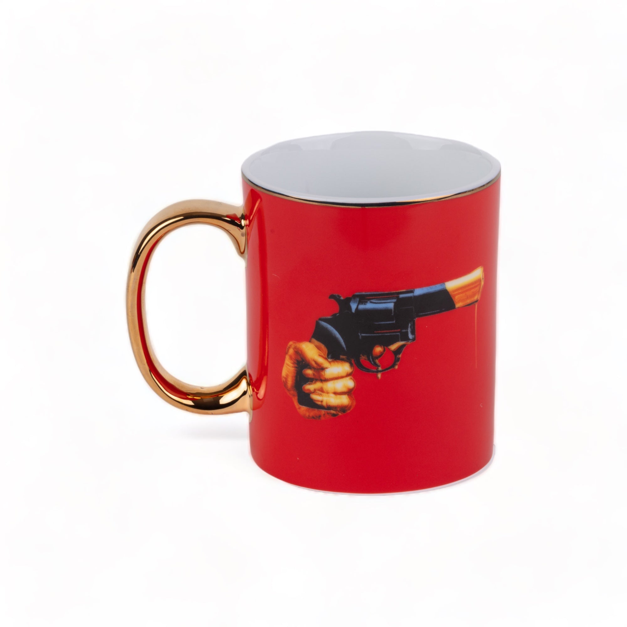 TOILETPAPER tazza porcellana oro Revolver 8x10 cm