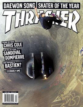 Thrasher aprile 2007 rivista SOTY Daewon Song copia singola