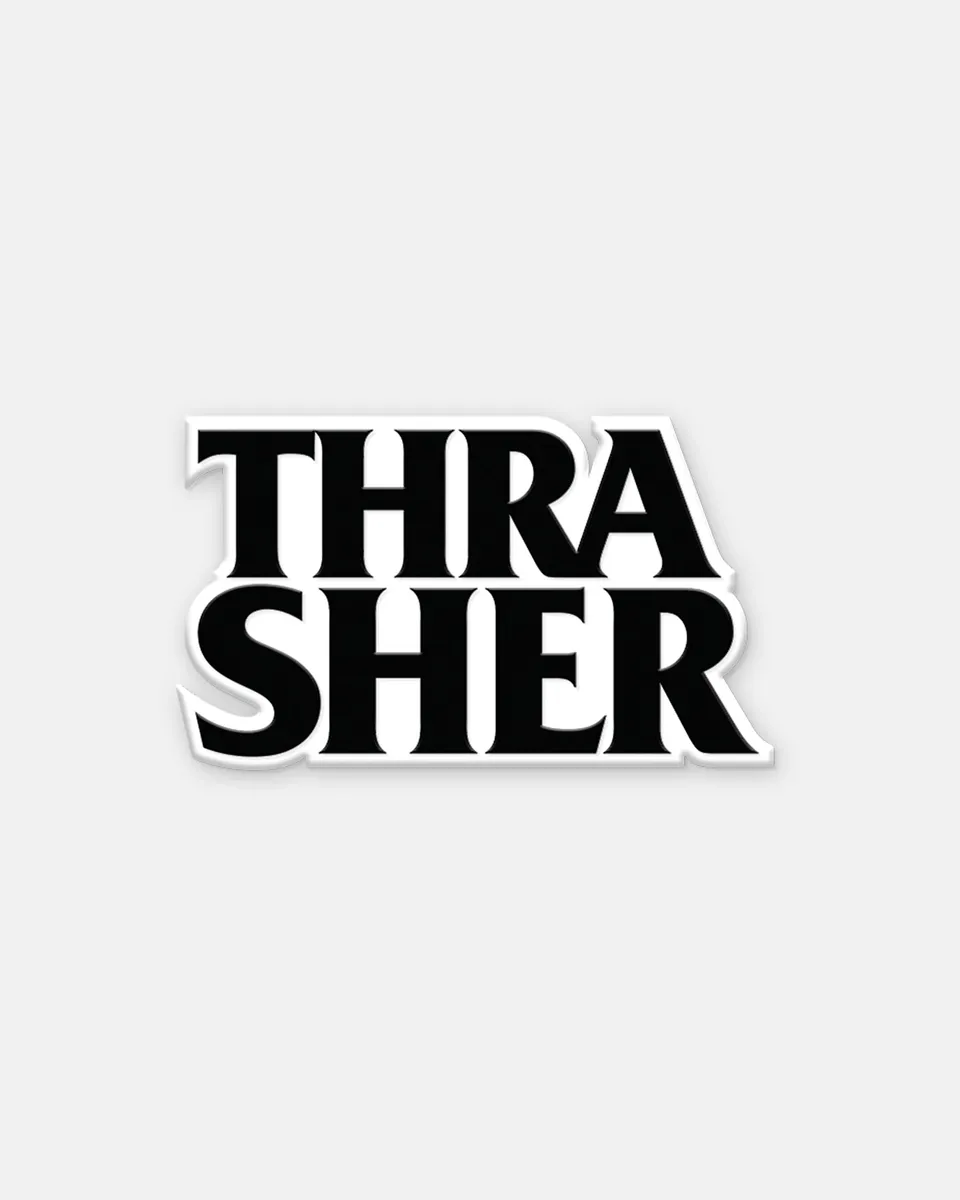 Thrasher x Antihero Spilla Smaltata Bianco Nera