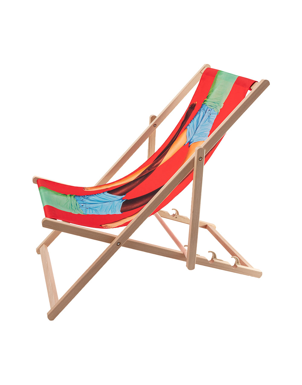 TOILETPAPER Deck Chair Frames sdraio legno faggio UV