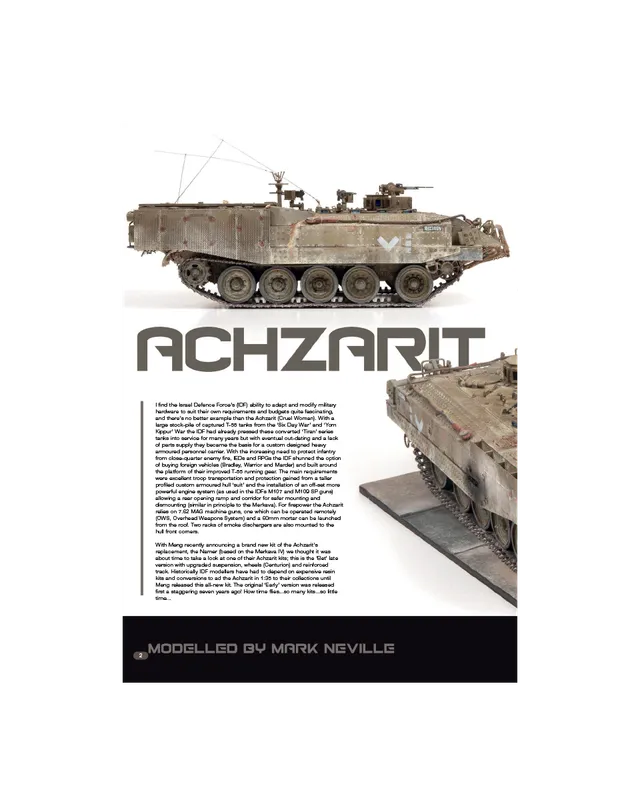 AFV Modeller AFV118 Achzarit articolo PDF blindati