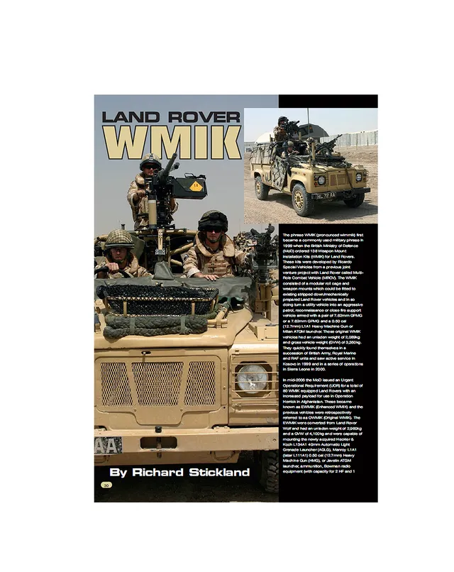 AFV Modeller Issue 54 Rivista PDF Land Rover WIMIK Walkaround