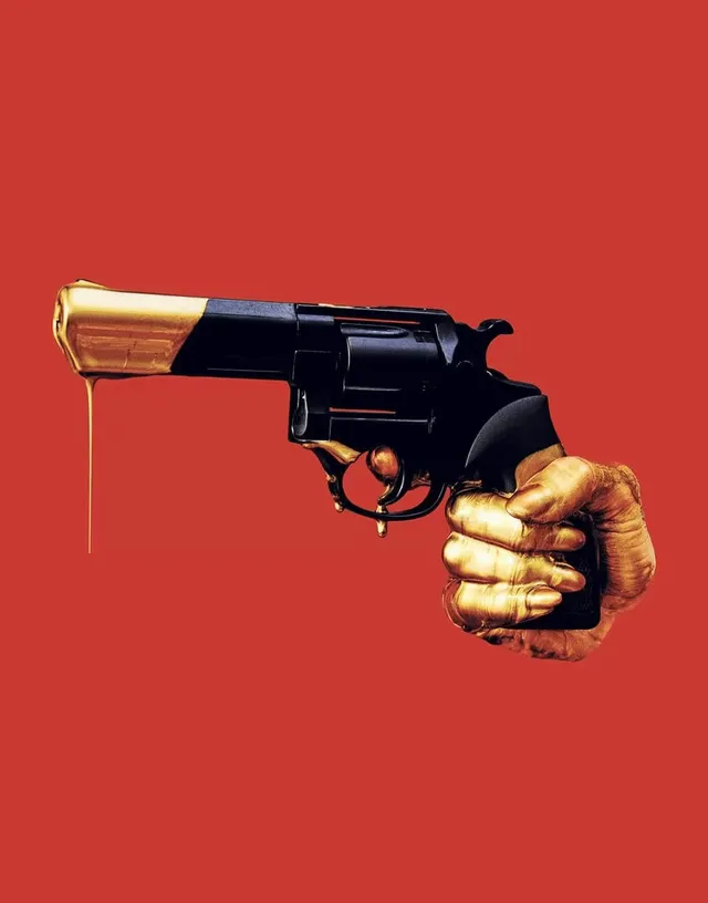 TOILETPAPER Luxury Shit No Army carta da parati Red 400x310 cm