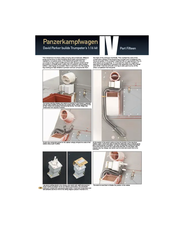 AFV Modeller AFV97 Panzerkampfwagen IV rivista PDF copia singola