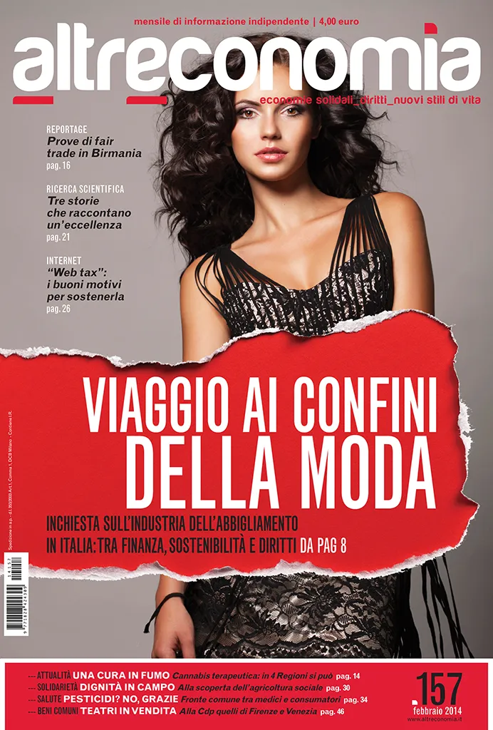 Altreconomia 157 Viaggio confini moda Rivista copia singola