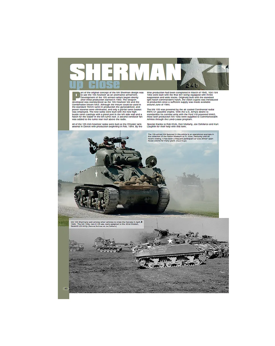 AFV Modeller Issue 58 articolo PDF Sherman Up Close corazzati