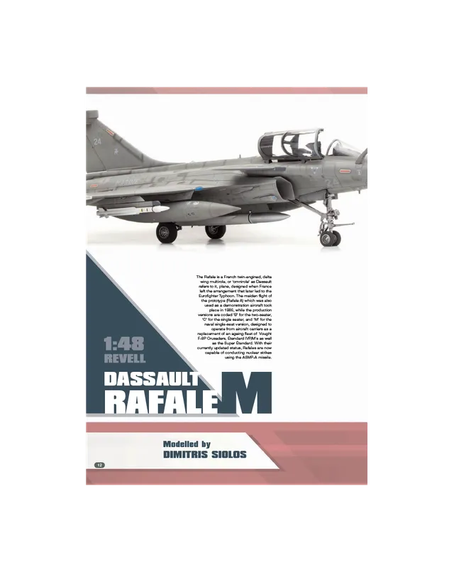 AFV Modeller AIR104 Rafale M articolo PDF copia singola caccia