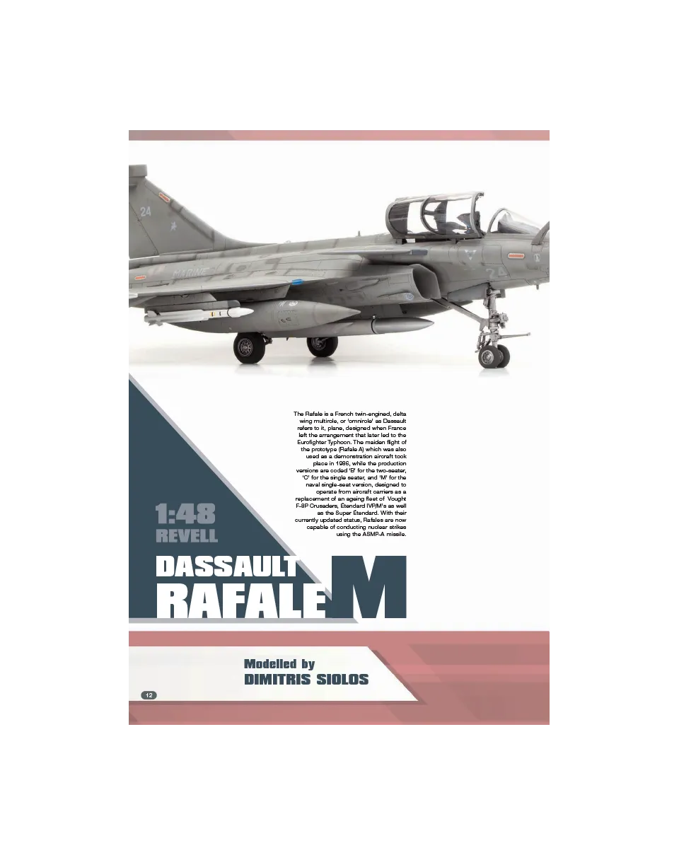 AFV Modeller AIR104 Rafale M articolo PDF copia singola caccia