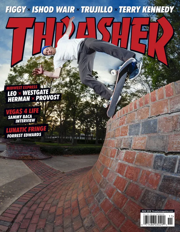 Thrasher Magazine Novembre 2012 rivista copia arretrato