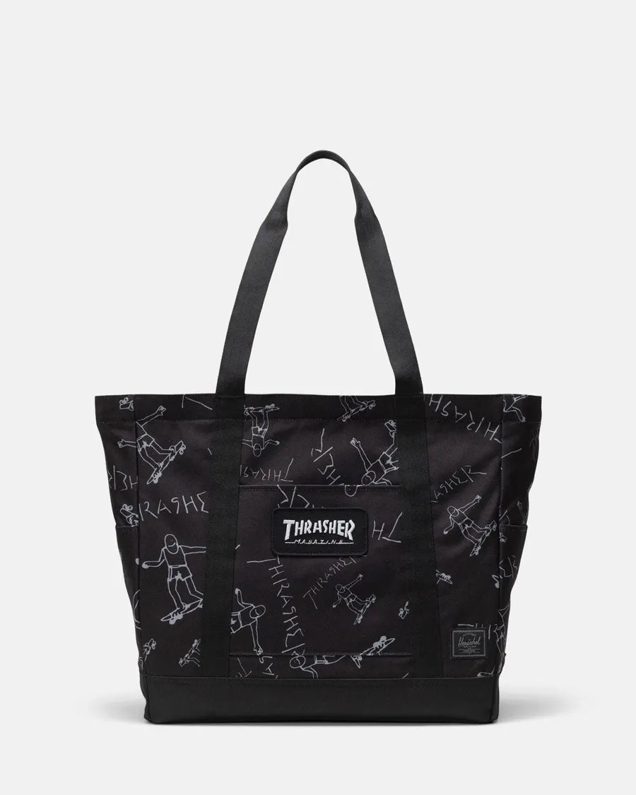Thrasher Gonz Herschel Heritage borsa tote nera laptop