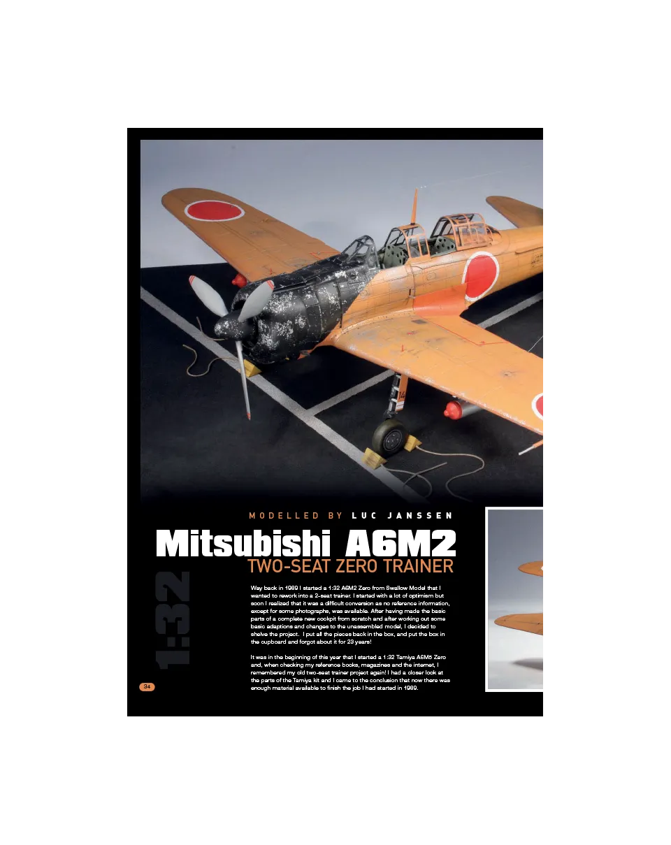 AFV Modeller AIR 50 articolo PDF A26M Zero trainer