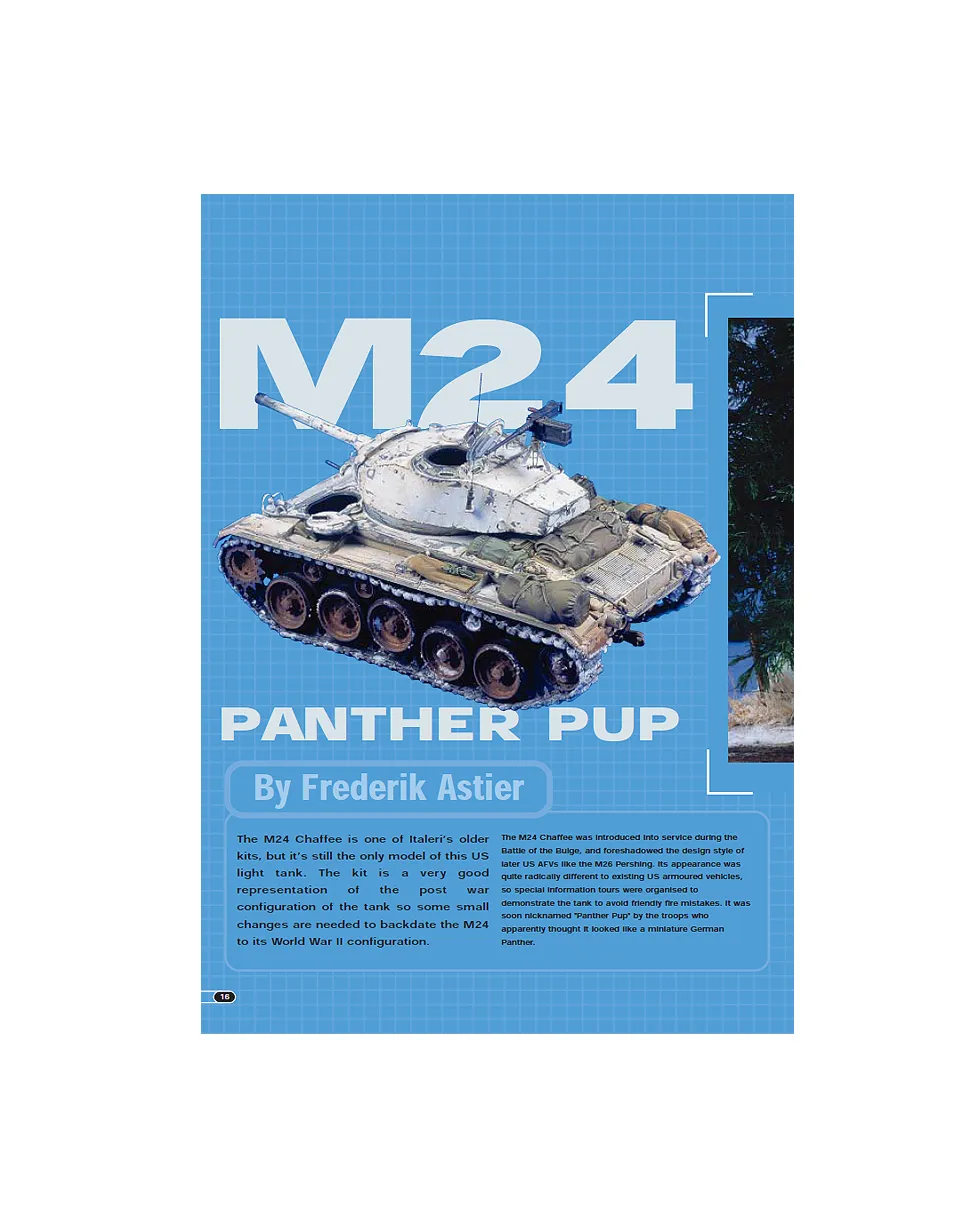 AFV Modeller Issue 10 M24 Panther Pup articolo PDF copia