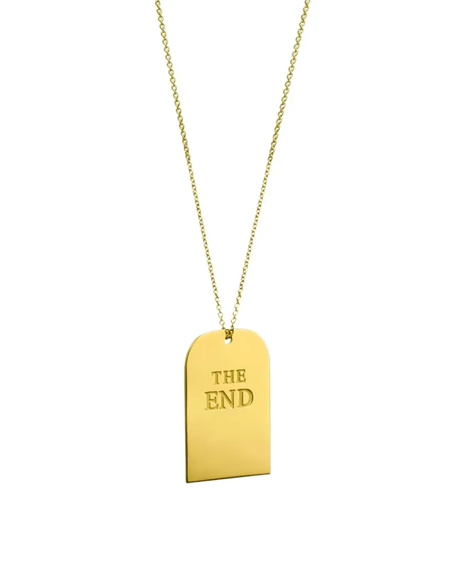 TOILETPAPER Endless Golden Necklace Medium collana argento The End