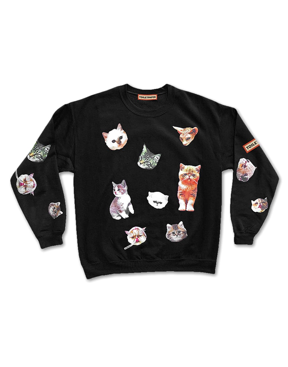 Toiletpaper Design Week felpa Special Edition nera M gatto