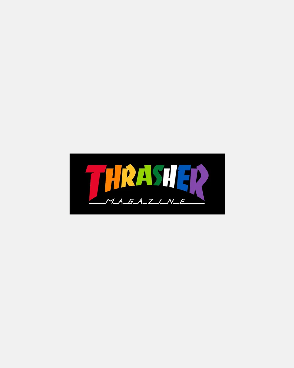 Thrasher Rainbow Mag adesivo skate 3,8 x 10 cm