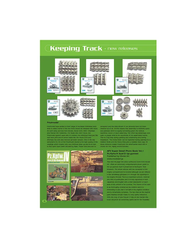 AFV Modeller Issue 28 articolo PDF Keeping Track