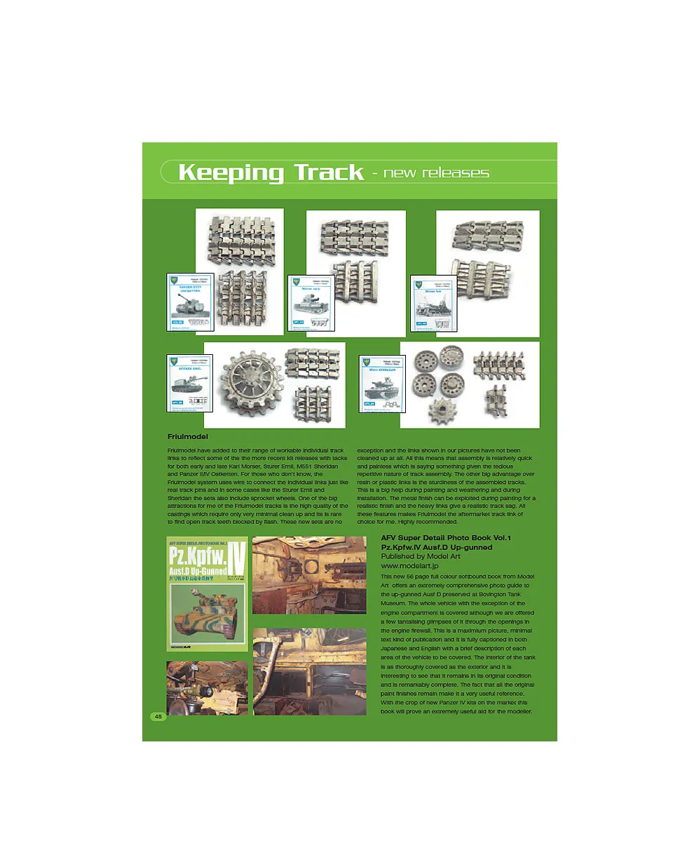 AFV Modeller Issue 28 articolo PDF Keeping Track