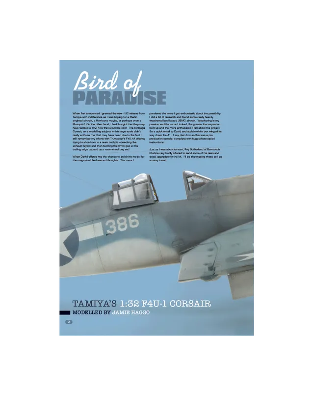 AFV Modeller AIR51 Bird of Paradise articolo PDF